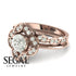 A Princess Ring Bridal Set Diamond Ring- Lucy no. 2
